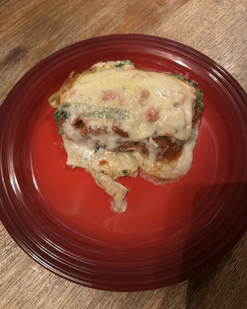 Lasagne met gerookte zalm
