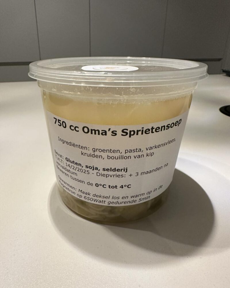 750 cc Oma's Sprietensoep